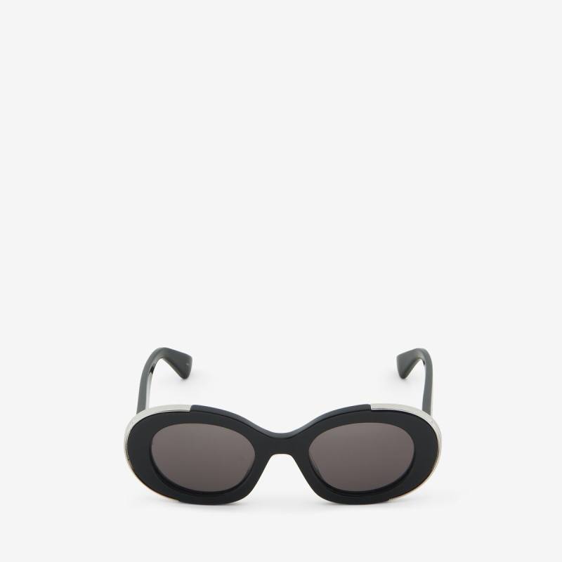ALEXANDER MCQUEEN - The Grip Oval Sunglasses - Item 792505J07491056